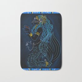 Yemaya Bath Mat | Yemaya, Drawing, Blackmermaid, Digital, Mermaid 