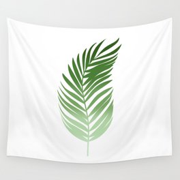 Tropical Leaf Palm - Retro Color Gradient - W10 Wall Tapestry