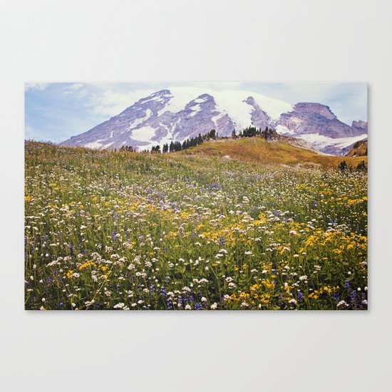Rainier Flowers Canvas Print