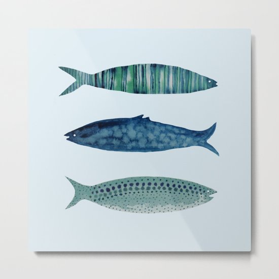 fish in Metal Print