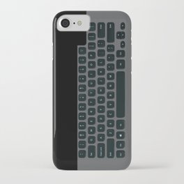 Brushed Metal Keyboard iPhone Case