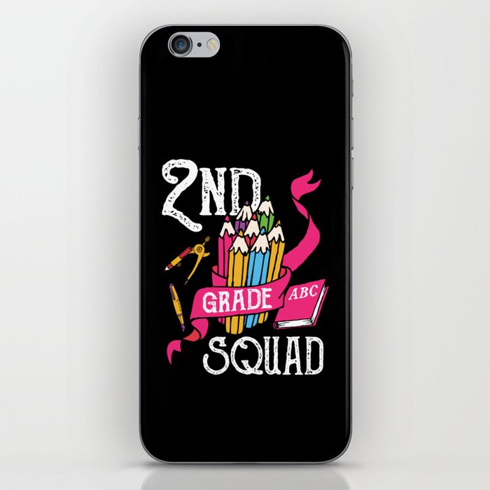 2nd Grade Squad Student Back To School iPhone Skin