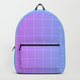 Vaporwave Gradient Backpack | Graphicdesign, Future, Retro, Gradient, Vaporwave, Grid, Pattern, Vapor, 90S, 80S 