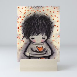 Fox Hug Mini Art Print