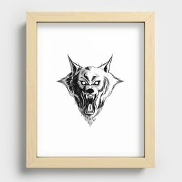 Werewolf Head Recessed Framed Print