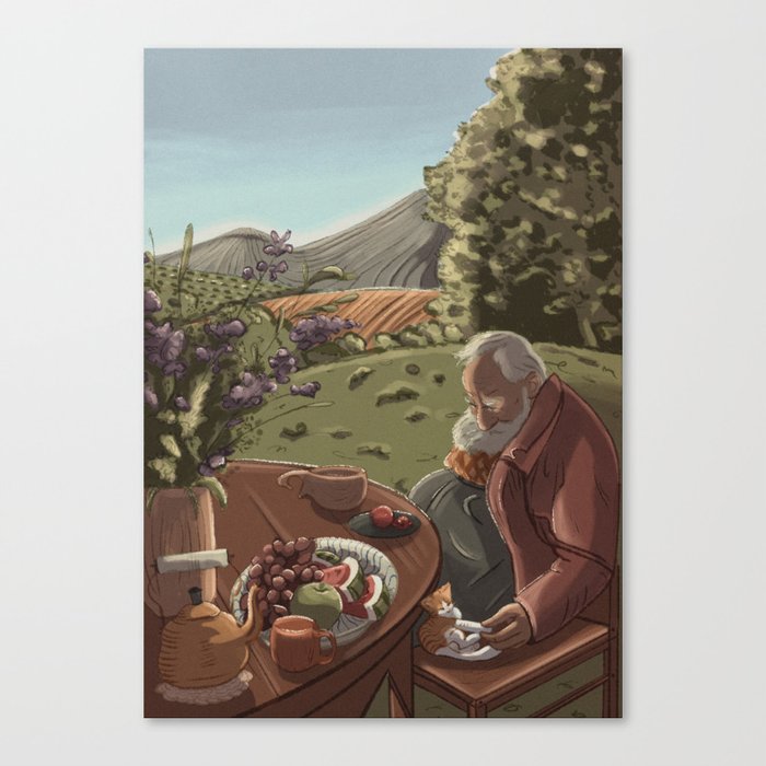 Dedo and Katu Armenian Cottage Core Canvas Print