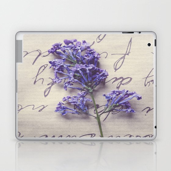 Love Letter With Lilac Laptop & iPad Skin