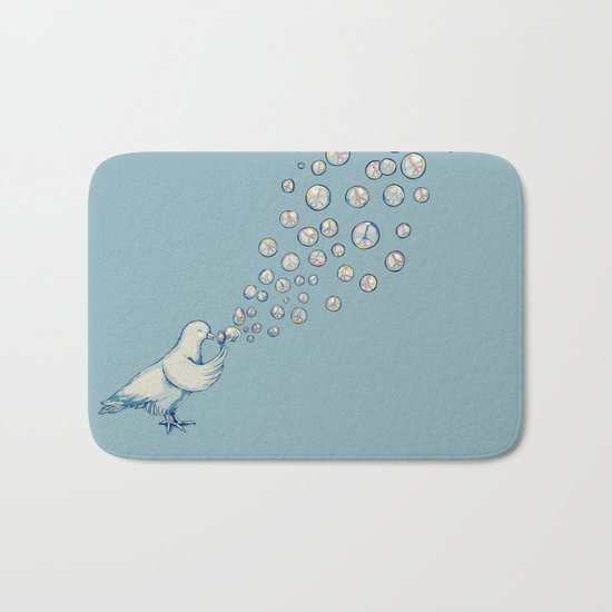 Bubbles Peace Bath Mat