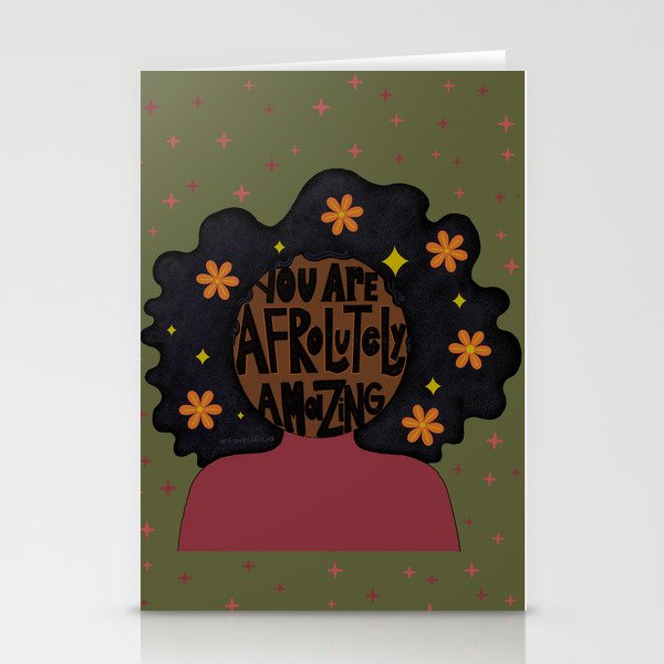 You Are Afrolutely Amazing Stationery Cards