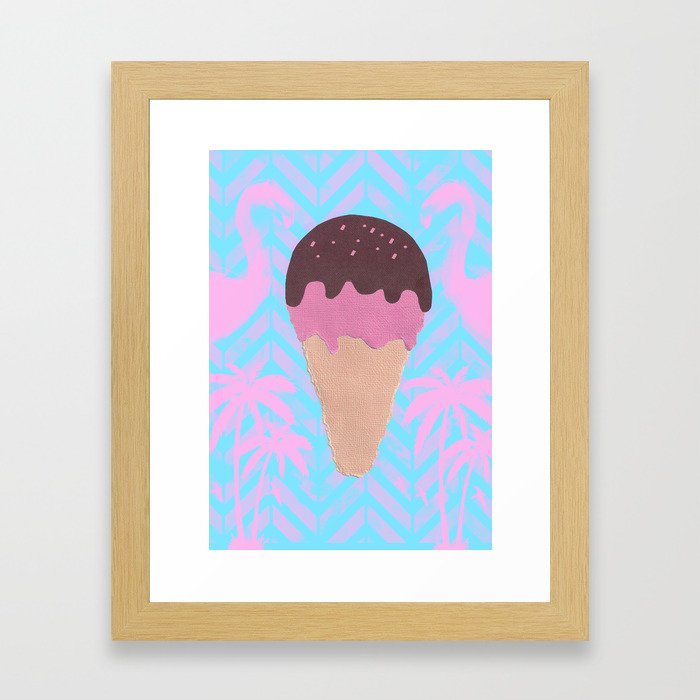 Supreme Ice Cream Framed Art Print