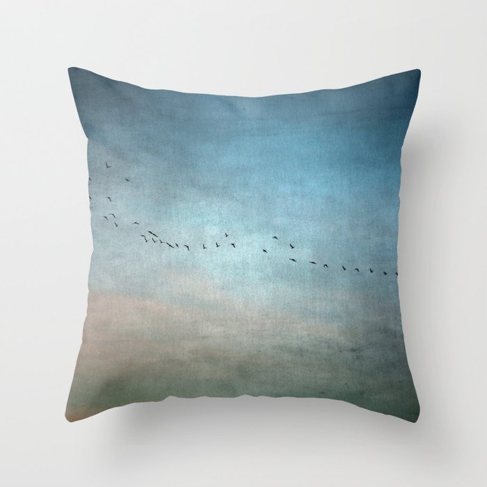 Toward The Sunset Throw Pillow by The Last Sparrow Society6