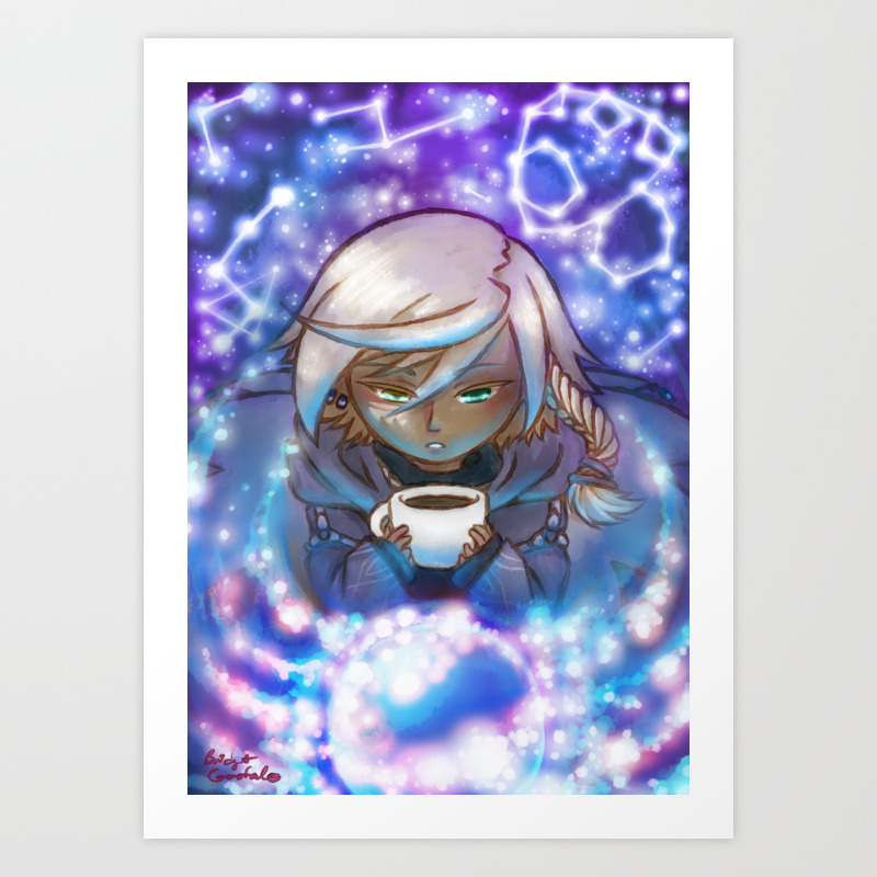 Coffeemancer Wizard Gale Harvest Moon Animal Parade Art Print
