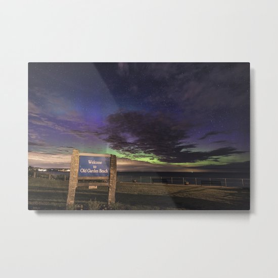 May Aurora at Old Garden Beach Metal Print