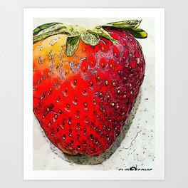 Strawberry Art Print