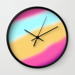 Healing With Colorful Rainbow Aura Gradient Ombre Sombre Abstract  Wall Clock