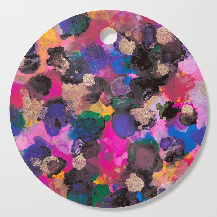 Multi Coloured Abstract Alcohol Ink Painting