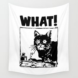 Scared cat Wall Tapestry