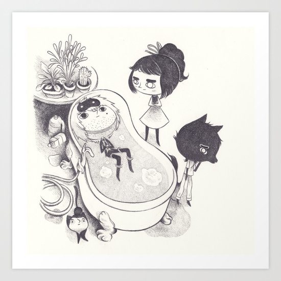 ecume Art Print