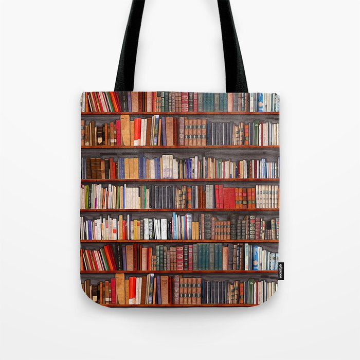 I love Reading Book Shelf Tote Bag