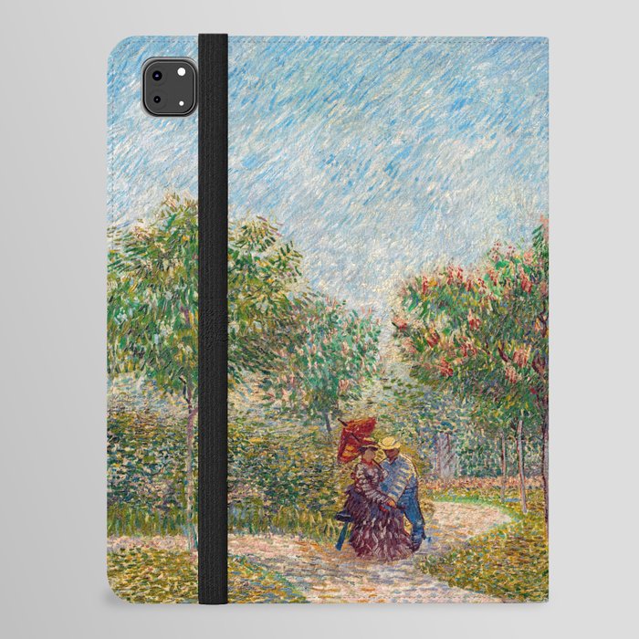 Vincent van Gogh - Garden in Montmartre with Lovers iPad Folio Case
