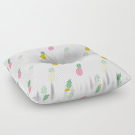 Pineapple Pattern by TinyTiniDesign Floor Pillow