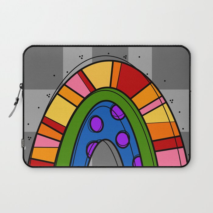 gingham rainbow bright Laptop Sleeve