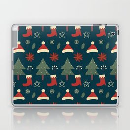 Christmas Pattern Retro Classic Items Laptop Skin