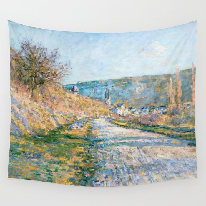 Claude Monet "The Road to Vétheuil" (1879) Wall Tapestry