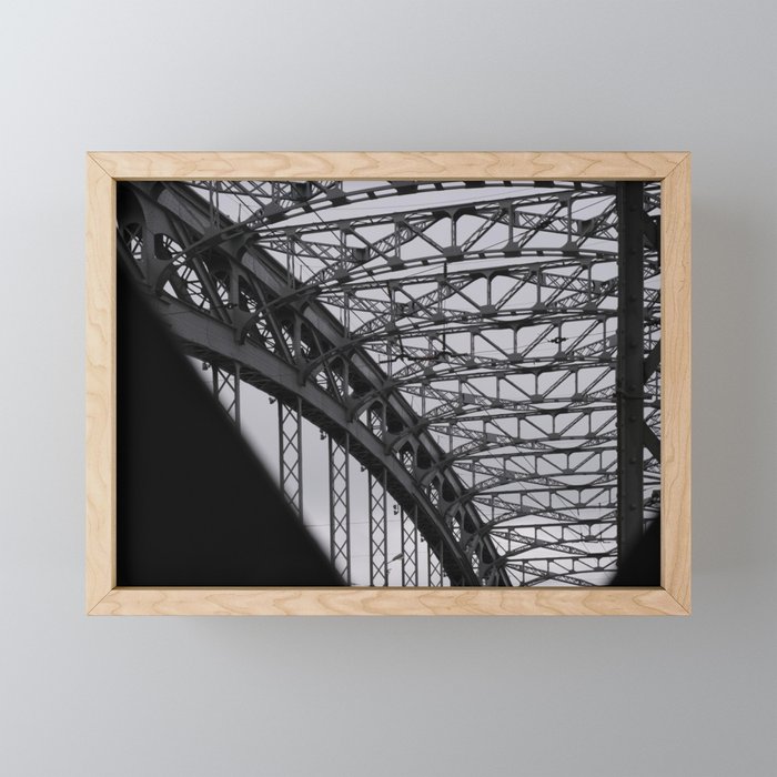 City bridge Framed Mini Art Print