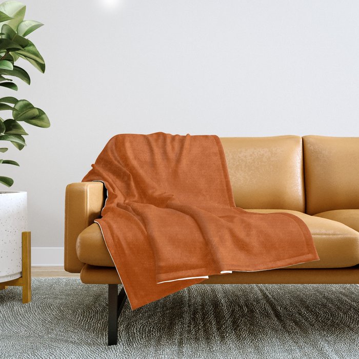 Spice colored shop throw blanket