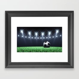 Football stadium Framed Art Print