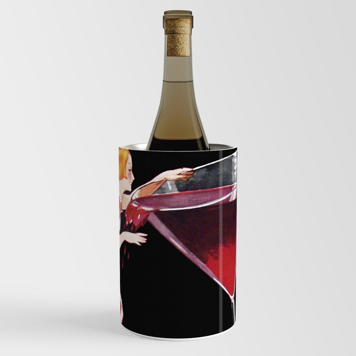 Vintage red Balsam aperitif alcoholic beverages advertising poster for kitchen, bar, barroom, Wine Chiller