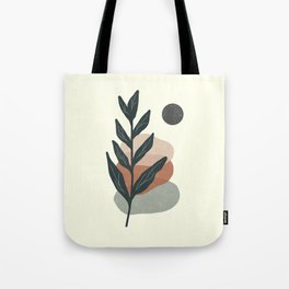 Pastel Stone and Leaf Tote Bag