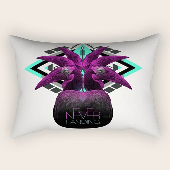 ::Never Landing:: Rectangular Pillow