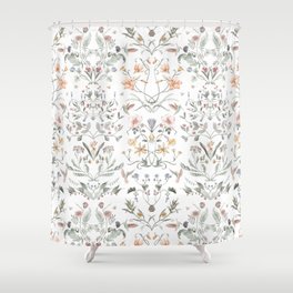 Painted Botanical Garden Shower Curtain