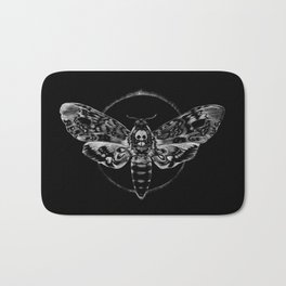 Death's-head Hawkmoth Bath Mat | Scratchboard, Hawkmoth, Realism, Butterfly, Death, Entomology, Drawing, Black and White, Scratchbord, Head 