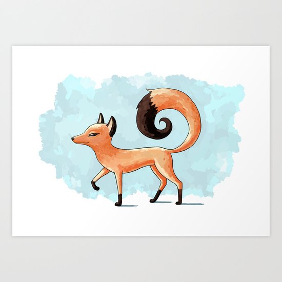 Proud Fox Art Print