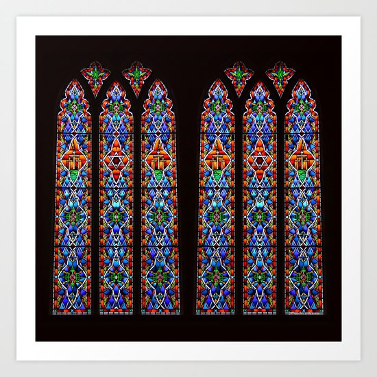 Mary's Mountain Windows Art Print