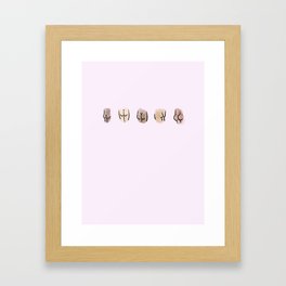 Millennial Butts. Framed Art Print