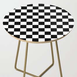 Checkered (Black & White Pattern) Side Table