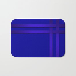 Cobalt blue Bath Mat | Cobalt, Stripes, Cobaltblue, Brightblue, Graphicdesign, Creative, Basketweaving, Ribbons, Pattern, Digital 