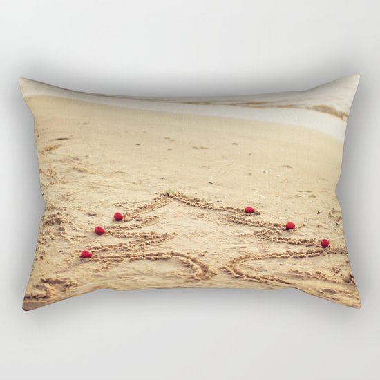 Merry Christmas! - Christmas at the beach Rectangular Pillow
