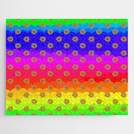 Rainbow and yellow flowers Jigsaw Puzzle