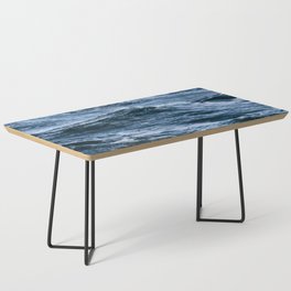 Marbled Waves of Blue Coffee Table