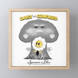 Daisy and Confused Framed Mini Art Print