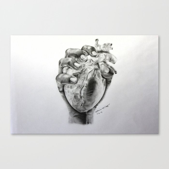 Heart in Hand Canvas Print