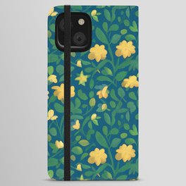 Flower pattern iPhone Wallet Case