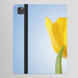 100% Artist Commissions Donated - Floral - Flowers Yellow Tulip Minimal Floral Nature Photo iPad Folio Case