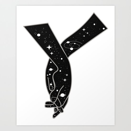 We are the universe Art Print
