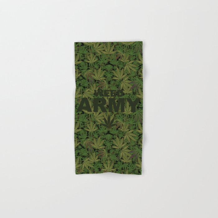 Camo Weed Army Logo. Hand & Bath Towel